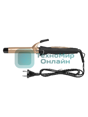 Щипцы для завивки волос BBK BST2501 черный/шампань, 25 мм, 200 °C, 1 режим