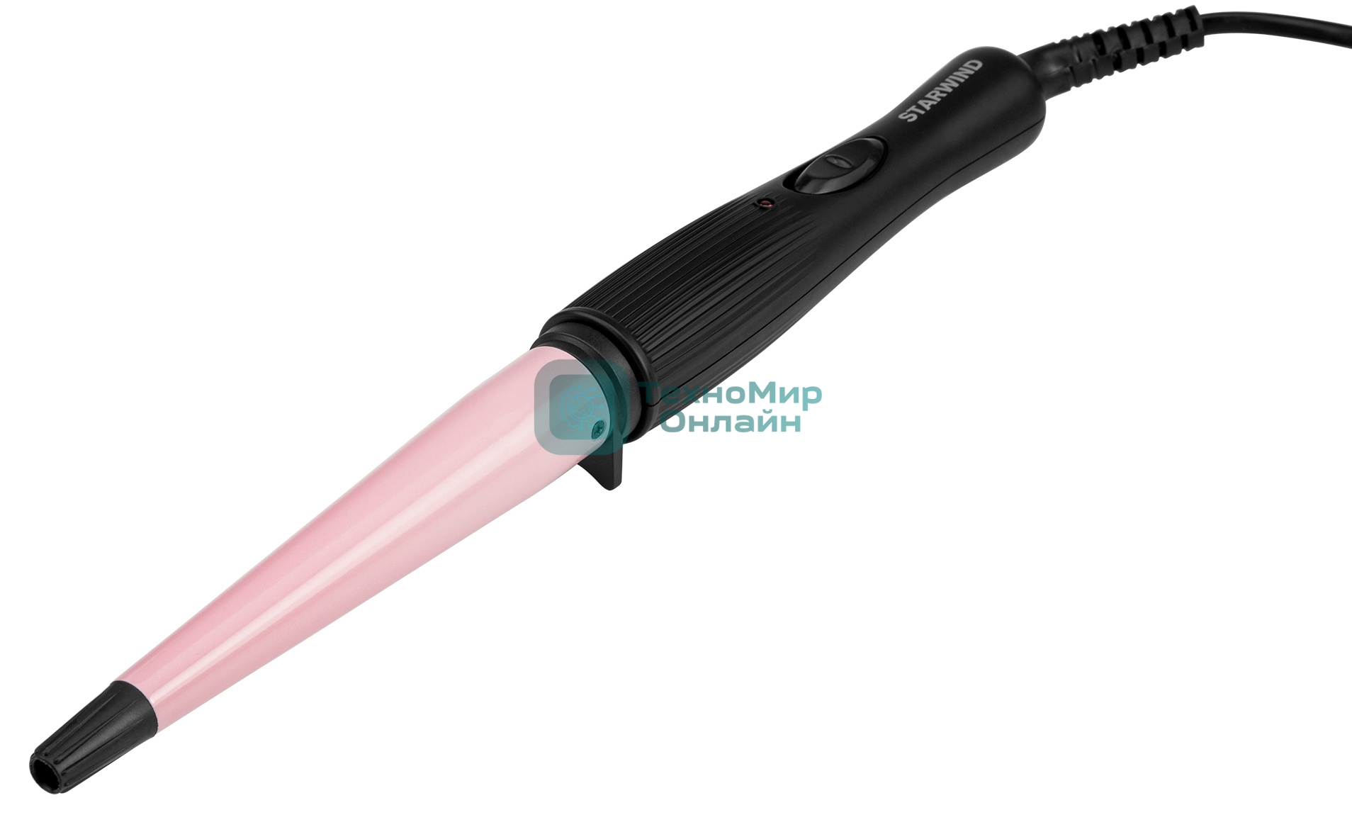 Щипцы для завивки волос Starwind SHS 7035 черный/фиолетовый, 13-19 мм, 200 °C, 1 режим