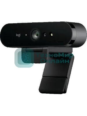 Камера Web Logitech BRIO черный 13Mpix (4096x2160) USB3.0 с микрофоном (960-001725)