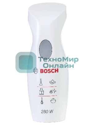 Блендер погружной Bosch MSM 6B100 белый, 280 Вт, 1 скорость