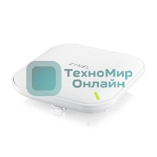 Точка доступа Zyxel NebulaFlex NWA50AX PRO, WiFi 6, 802.11a/b/g/n/ac/ax (2,4 и 5 ГГц), MU-MIMO, антенны 3x3, до 575+2400 Мбит/с, 1xLAN 2.5GE, PoE, без поддержки Captive portal и WPA-Enterprise, защита от 4G/5G, БП в комплекте