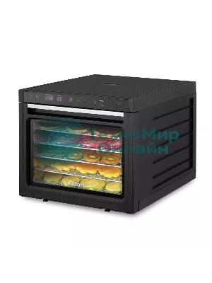 Сушка для фруктов и овощей Kitfort КТ-1962 6под. 1000 Вт, черный