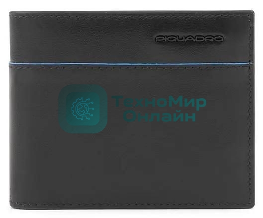 Кошелек мужской Piquadro Blue Square Revamp PU4188B2VR/N, натур.кожа, черный