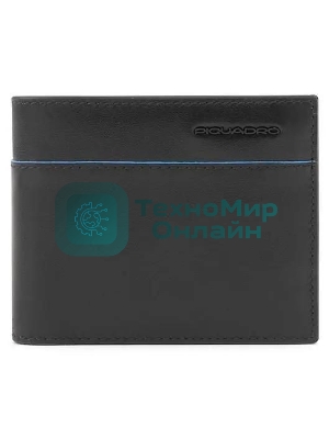 Кошелек мужской Piquadro Blue Square Revamp PU4188B2VR/N, натур.кожа, черный