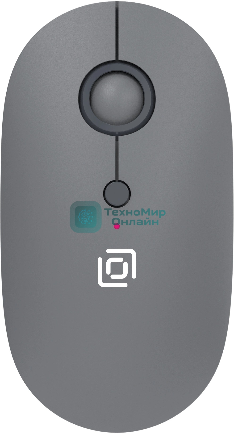 Мышь беспроводная Oklick 409MW графитовый, 1600 dpi, радиоканал, Bluetooth, USB, кнопки - 4