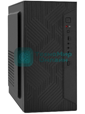 Компьютерный корпус Minitower ExeGate BAA-303-AA500 (mATX, БП AA500 с вент. 8см, 2хUSB, HD Audio, черный)