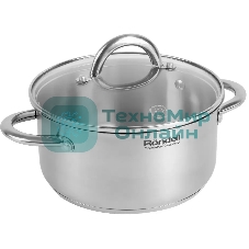 Кастрюля Rondell Point RDS-1310 2 л. d=18 см с крышкой, нержавеющая сталь 18/10