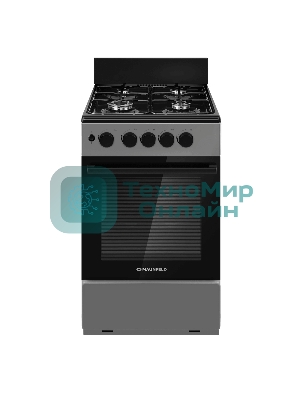 Плита газовая Maunfeld MGC50GEGR08 серый, конфорок 4 шт, духовка 59 л, 50 см x 88 см x 65 см
