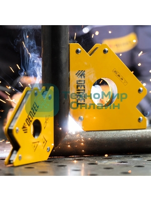 Фиксатор магнитный Denzel для сварочных работ усилие 75 LB