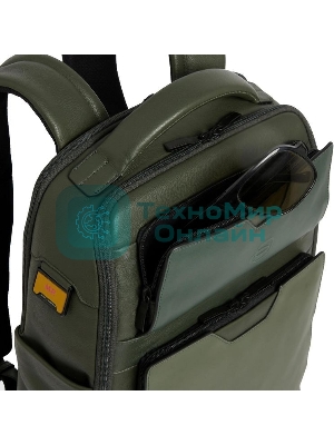 Рюкзак мужской Piquadro Ael CA6923S142/VE зеленый тимьяновый кожа