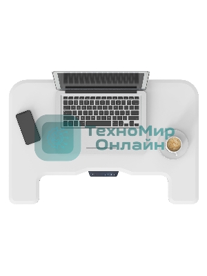 Стол для ноутбука Cactus VM-FDE101 столешница МДФ белый 80x60x123см (CS-FDE101WWT)