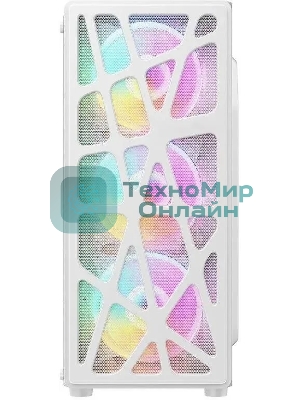 Компьютерный корпус Aerocool/Formula Mana белый без БП ATX 3x120мм 1xUSB 2.0 1xUSB 3.0 audio bott PSU