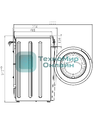 Стиральная машина Atlant 80С1214-С-01 белый, загрузка фронтальная 8 кг, 1200 об/мин, класс: А+++