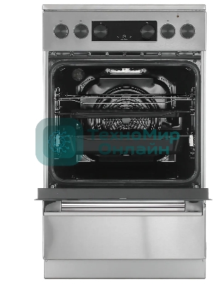 Плита электрическая Gorenje GEC5C40XAOT серебристый, конфорок 4 шт, духовка 70 л, 50 см x 85 см x 59.4 см