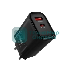 Сетевое зарядное устройство MORE CHOICE NC82a 1USB+1Type-C 3.0A PD 35W+QC3.0 для Type-C Type-C черный