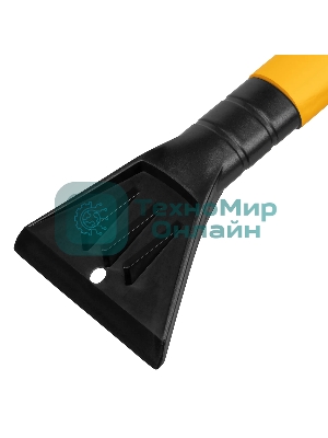 Щетка сметка со скребком Denzel телескоп, поворотная голова, 750-1120 мм