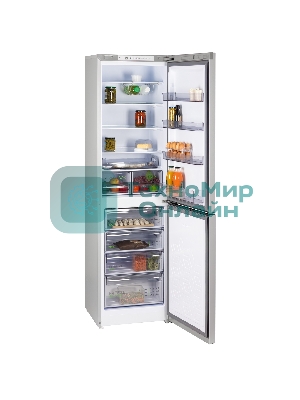 Холодильник Бирюса M6129 металлик двухкамерный 236/94л морозилка снизу