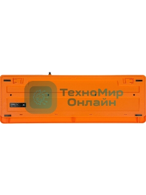 Комплект клавиатура+мышь A4Tech FStyler F1010 проводной, USB, 1600 DPI, чёрный/оранжевый