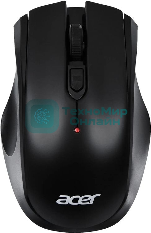 Мышь беспроводная Acer OMR030 черный, 1600 dpi, радиоканал, USB, кнопки - 4