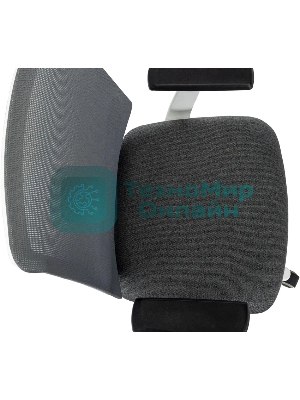 Кресло эргономичное Бюрократ MC-W611N серый TW SQU GR сетка/ткань крестов. пластик пластик белый