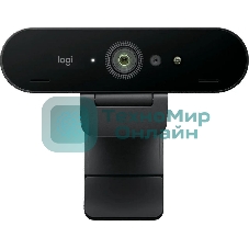 Камера Web Logitech BRIO черный 13Mpix (4096x2160) USB3.0 с микрофоном (960-001725)