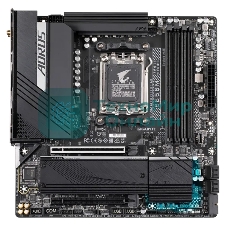 Материнская плата Gigabyte B650M AORUS ELITE AX, AM5, AMD B650, 4xDDR5, 4xSATA, 2xM.2, 1xPCI-E 5.0 x4, 1xPCI-E 4.0 x16, 1xHDMI, 1xDP, 1x 2.5Gb LAN, 4xUSB-A 2.0, 5xUSB-A 3.2 Gen 1, 2xUSB-A 3.2 Gen 2, 1xUSB-C 3.2 Gen 2, 2x3.5 мм, 7.1, Micro-ATX