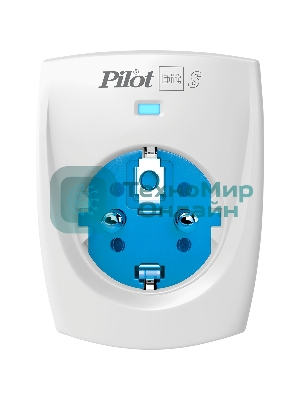 Сетевой фильтр ZIS PILOT BIT S, 1 розетка, 16А/3,5кВт, св.серый