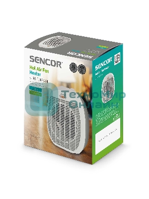 Тепловентилятор Sencor SFH 7017WH, белый, 2000 Вт, 20 м2, термостат