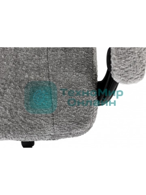 Кресло Knight Lord/F серый, экокожа, 120 кг, механизм качания, подставка для ног