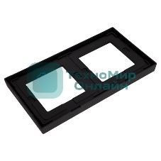 Рамка 2-м ArtGallery IP44 карбон SE GAL441002