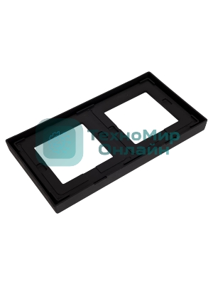 Рамка 2-м ArtGallery IP44 карбон SE GAL441002