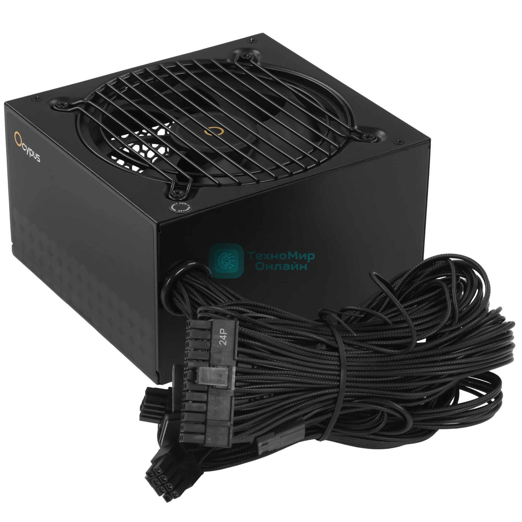 Блок питания Ocypus Gaммa P550 BK (Gaммa-P550-W1HDBK024X-EU), 550Вт, 80 PLUS, 120мм, черный