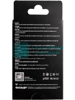 Накопитель SSD Patriot Viper PV553, 1Tb, PCIe 5.0 x4, M.2 2280, NVMe, R/W 11700/9500, активное охлаждение