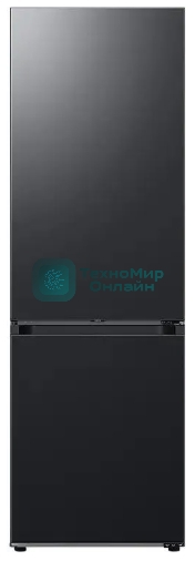 Холодильник Samsung RB34C7B5EB1/EF черный мат. двухкамерный 230/114л морозилка снизу, No Frost