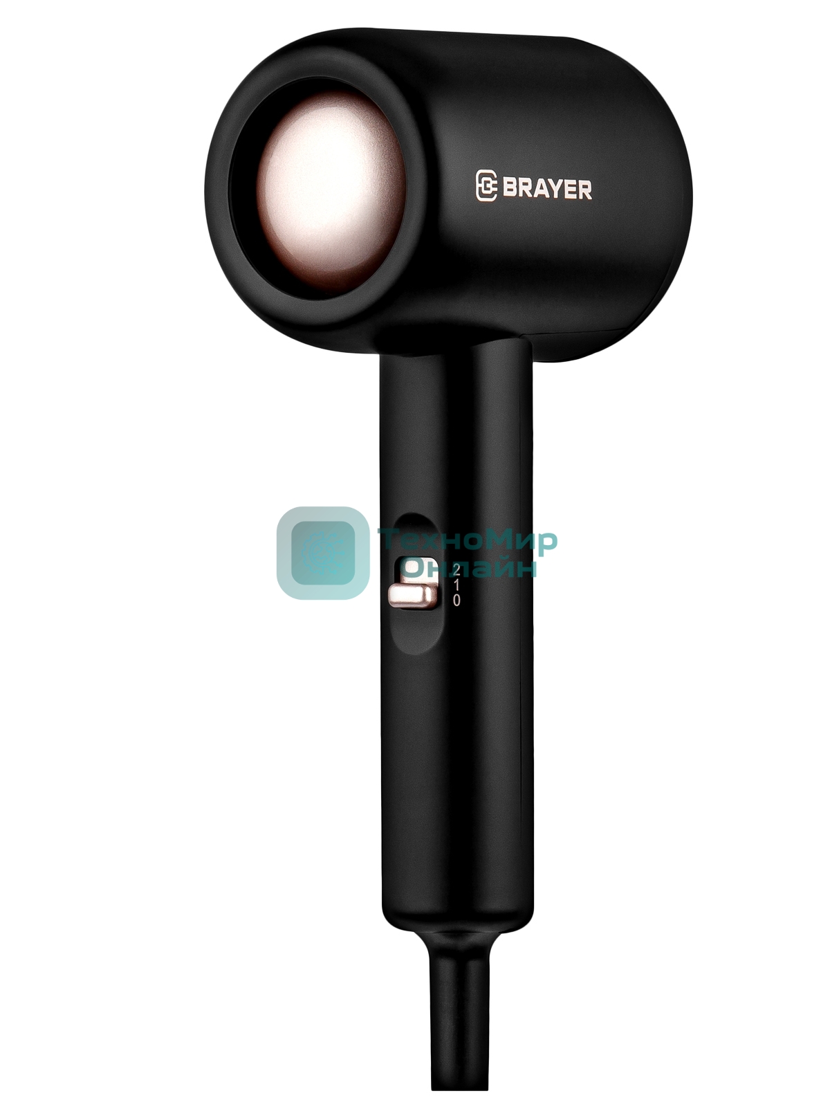 Фен BRAYER BR3027 черный, 1000 Вт