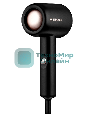 Фен BRAYER BR3027 черный, 1000 Вт