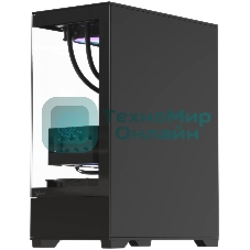 Корпус Formula Crystal Z1 V2 Black, Midi-Tower, чёрный