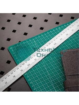 Линейка стальная Deli DL8100Y 1000мм нержавеющая сталь