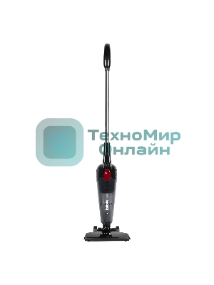 Пылесос вертикальный BBK BV2901 черный/красный, питание от сети, 170 Вт, уборка сухая, пылесборник 0.8 л