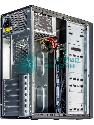 Компьютерный корпус c блоком питания 500 Ватт Case Foxline FL-301, ATX, 1x5.25EXT, 1x3.5EXT, 4x3.5INT, 4xUSB 2.0, HDA, w/o FAN, w/500W ATX PSU, w/1.2m EU pwr cord