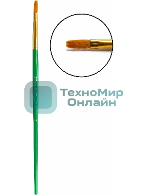 Набор кистей Silwerhof Color (набор 10шт) синтетика круглая №2,3/плоская №3,6,7,12/овальная №3,10