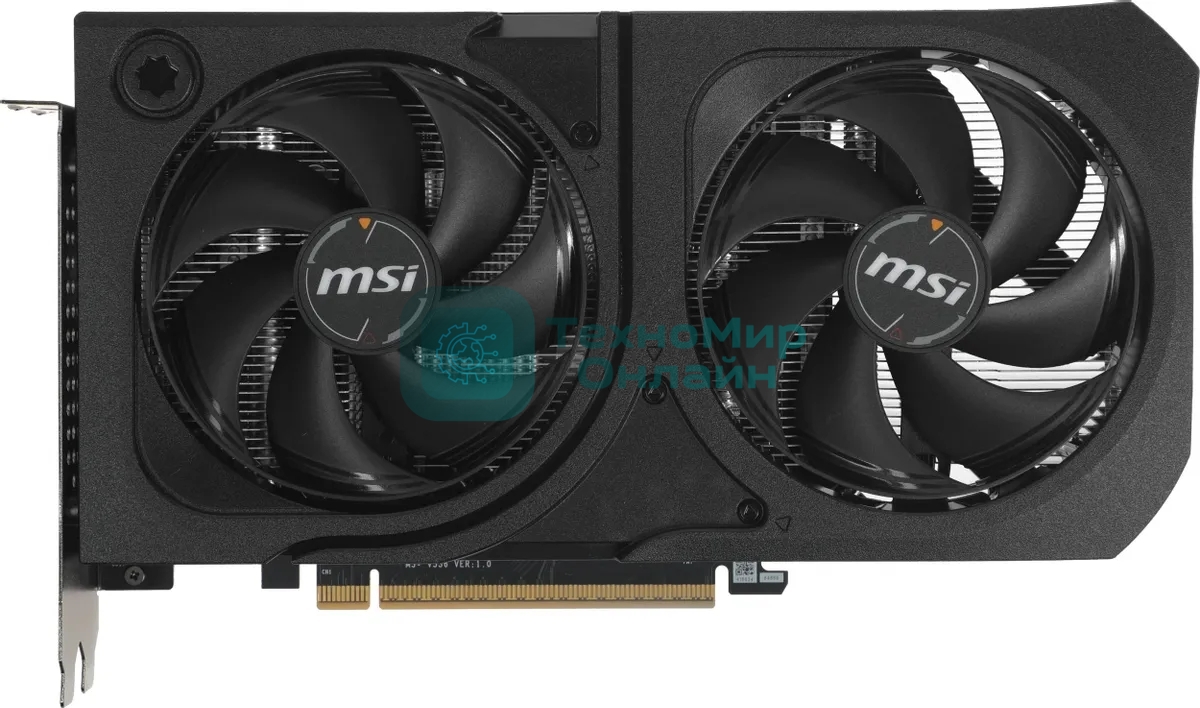 Видеокарта MSI RTX 5060 Ti 8G SHADOW 2X PLUS, NVIDIA RTX 5060 Ti, 8 ГБ GDDR7, 128 бит, PCI-e 5.0, 1xHDMI, 3xDP, 2587 МГц