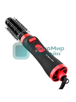 Фен-щетка BRAYER BR3133RD черный/красный, 1000 Вт, 40 мм