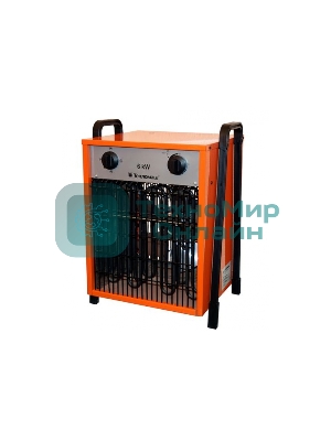 Тепловентилятор Тепломаш КЭВ-6С41Е, оранжевый/черный, 6000 Вт, 50 м2, термостат