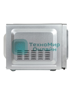 Микроволновая печь JVC JK-MW140M серебристый, 20 л, 700 Вт, переключатели - поворотный механизм