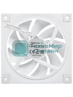 Вентилятор для корпуса Deepcool FL12 WH белый, 120 мм, 2150 об/мин, 32 дБ, 4 pin