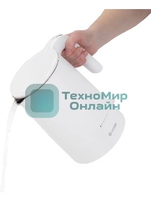 Чайник электрический Vitek VT-1104 1.5 л, 2200 Вт, разноцветный корпус: металл/пластик