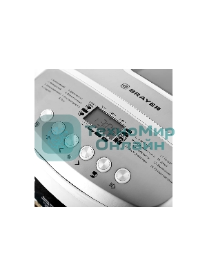 Хлебопечка BRAYER, 850 Вт, 16 программ, выбор цвета кор,выбор размера, поддерж. темпер, таймер 2701BR