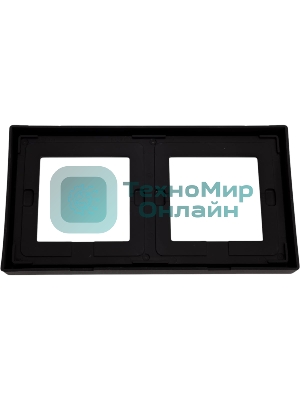 Рамка 2-м ArtGallery IP44 карбон SE GAL441002