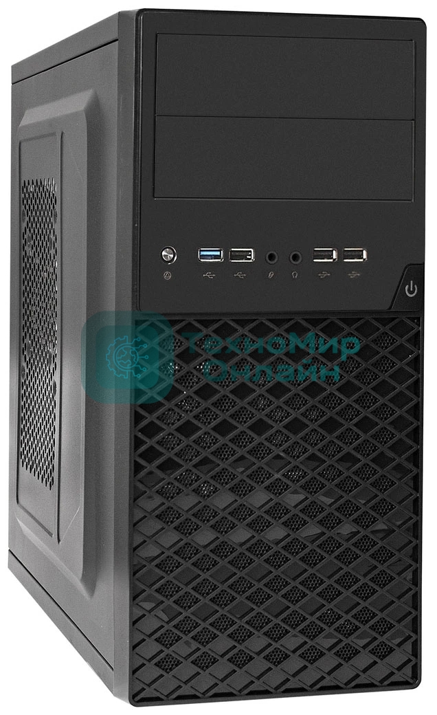 Компьютерный корпус Minitower ExeGate BA-203U-UNS400 (mATX, БП UNS400 с вент. 12см, 3хUSB+1хUSB 3.0, аудио, черный)